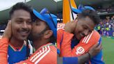 After turning the tables in the T20 WC final, Rohit publicly embraces Hardik Pandya with a kiss