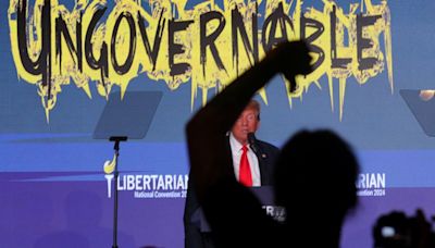 Trump booed and heckled by raucous crowd at Libertarian convention