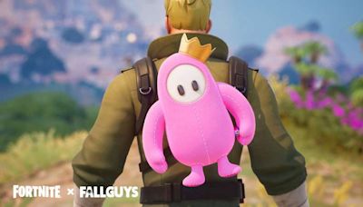 Fortnite: How to get Free Fall Guys Pink Plushie Back Bling - Gameranx