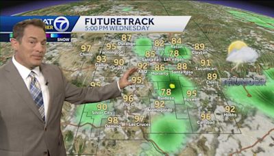 Daily storm chances favoring the mountains with a flood watch and heavy rain threat