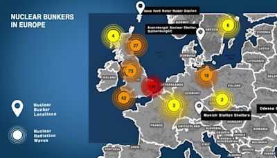 Map reveals the countries with the most nuclear bunkers around Europe