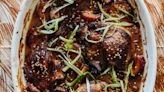 Duck legs with plums, cinnamon and star anise recipe