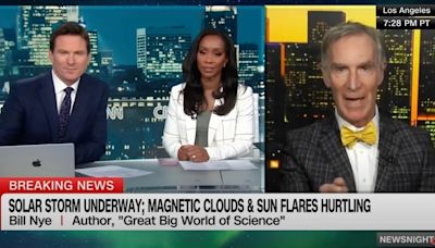Bill Nye the Science Guy Explains Northern Lights Solar Storm on CNN | Video