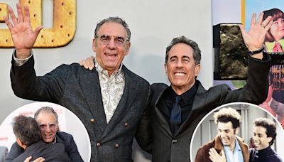 Michael Richards reunites with Jerry Seinfeld on first red carpet in 8 years