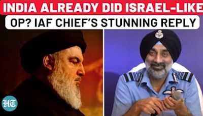 IAF Chief’s Mic-Drop Answer To If India Can Do To Its Enemy What Israel Did Against Nasrallah