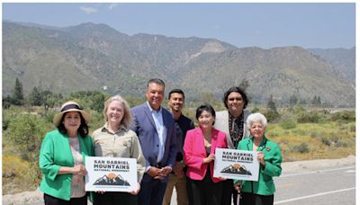 California’s U.S. Senator Alex Padilla, Representatives...San Gabriel Mountains National Monument in Los Angeles County