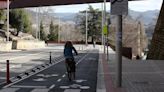 Trasladada al hospital una mujer tras una caída en bicicleta en el centro de Pamplona