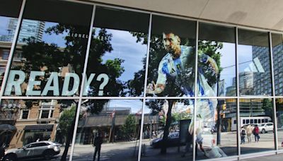 Adidas store at Robson and Burrard streets readying to open