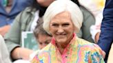 Dame Mary Berry is a ray of sunshine in pink paisley dress at Wimbledon
