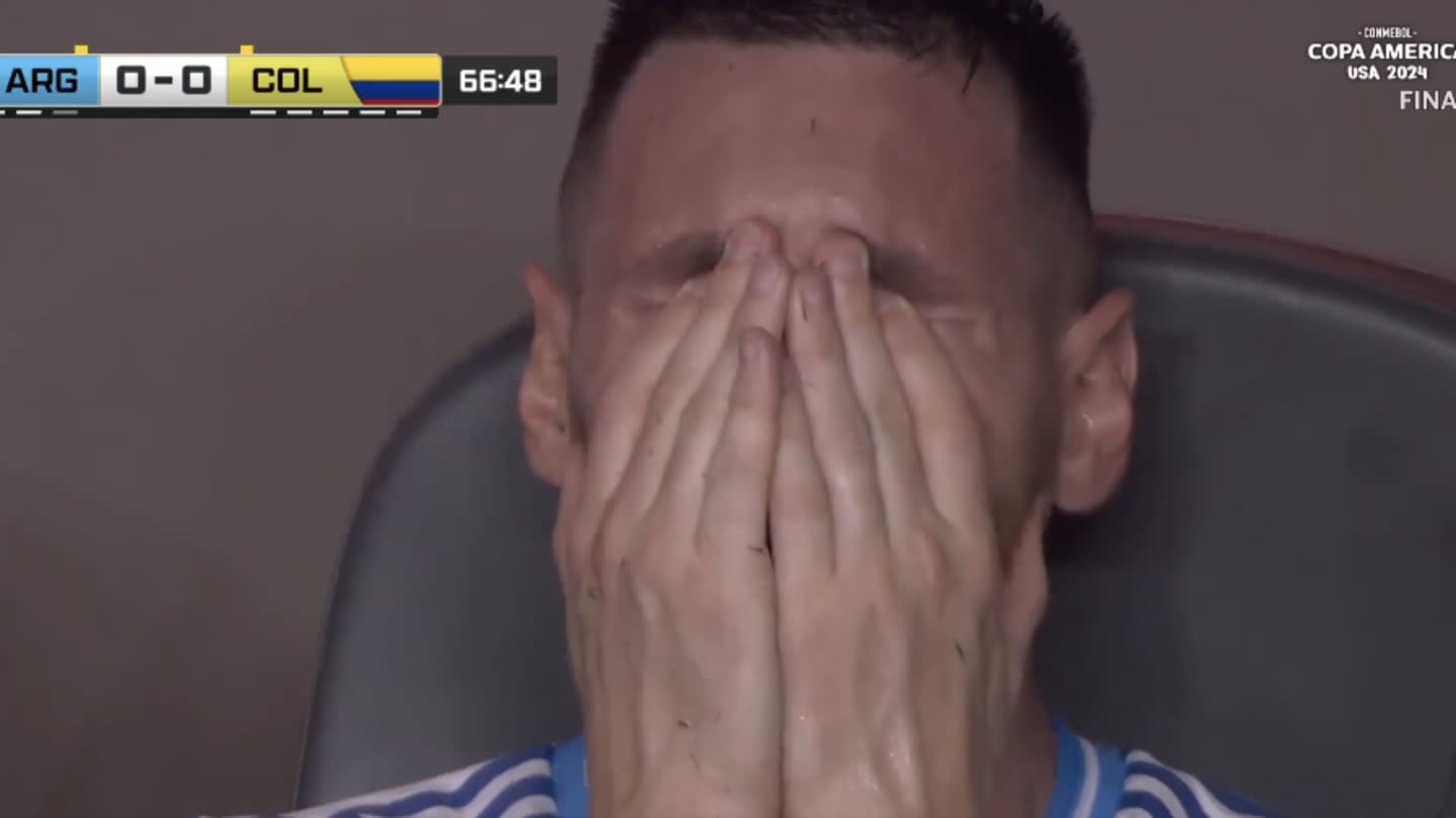 Lionel Messi Bawled on Argentina's Bench After Leaving Copa America Final With Injury