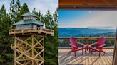 A couple rents its 40-foot-tall fire tower on Airbnb for over $260 a night — over 1,600 are on the waitlist for the property's 65 spots