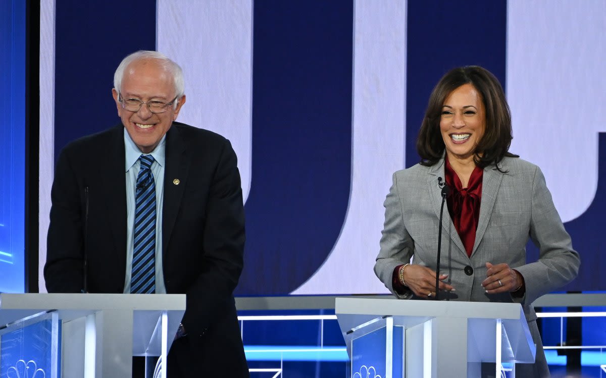 Bernie Sanders criticizes media for ousting Biden, won't endorse Harris yet