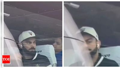 Virat Kohli's priceless reaction to a fan who carried his portrait is winning the internet- Watch | Hindi Movie News - Times of India