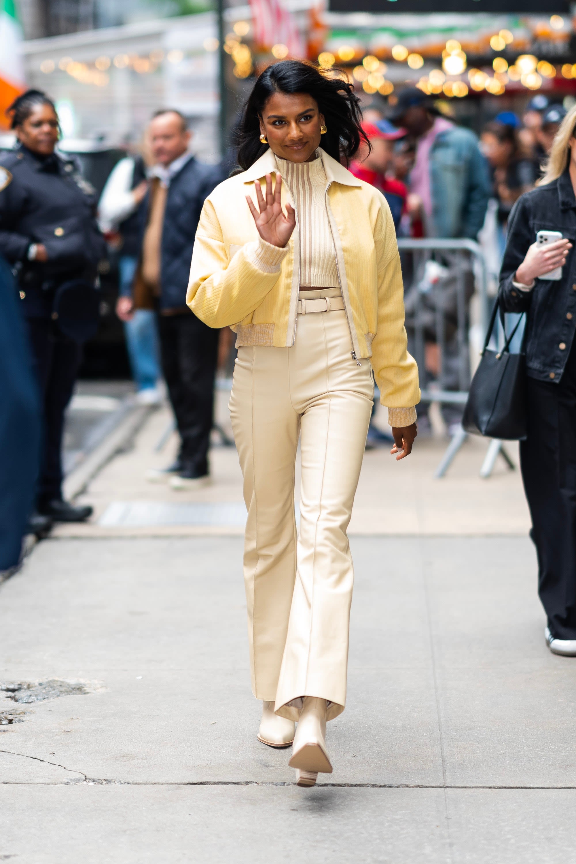 Simone Ashley Is a Ray of Sunshine From Head to Toe in the Color of the Summer: Butter Yellow