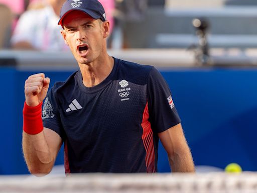 What time is Andy Murray playing at the Paris 2024 Olympics today?