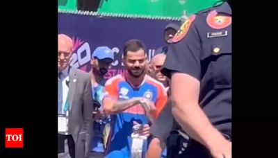 Watch: USA not taking any chances with Virat Kohli's security at T20 World Cup | Cricket News - Times of India