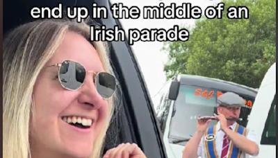 Watch: US tourist's reaction to getting stuck in Orange Order march in Donegal goes viral - Donegal Daily