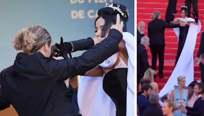Massiel Taveras gives a lesson in "respect" after security guard altercation at Cannes red carpet