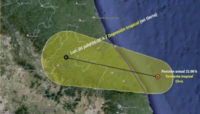 La tormenta tropical Chris tocó tierra y amenaza la costa este de México con lluvias intensas a torrenciales