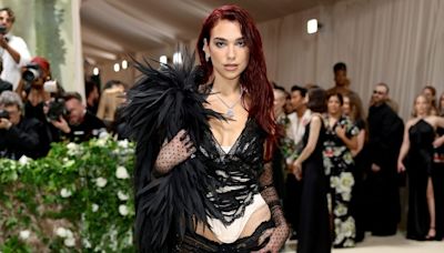 Dua Lipa's Lingerie-Inspired Met Gala Look Is an Evening Highlight