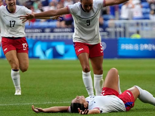 US women’s soccer team edges Germany 1-0 in extra time to reach Olympic final