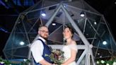 Couple hold Crystal Maze-themed wedding complete with Richard Ayoade lookalike