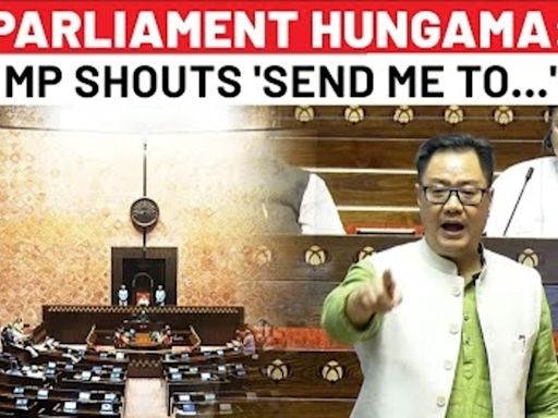 Parliament Drama: 1 Tweet Leads To Huge Uproar - MP Shouts 'Jail Me' Dare Amid BJP's Nehru Lesson