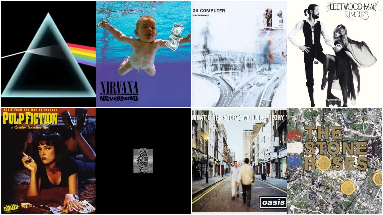 The biggest selling vinyl albums released in the '70s, '80s, and '90s have been revealed