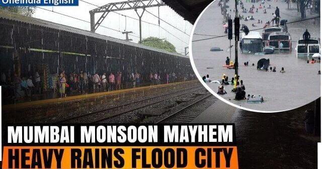 Mumbai Rains: Over 300 mm Rainfall Paralyzes Streets, BMC Declares Holiday Amid Weather Alert| Watch