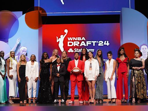 Photos: Angel Reese shines at WNBA draft in backless dress