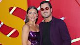 Pregnant Jenna Johnson Dazzles in Purple Sequin Dress on Red Carpet with Val Chmerkovskiy: Photos