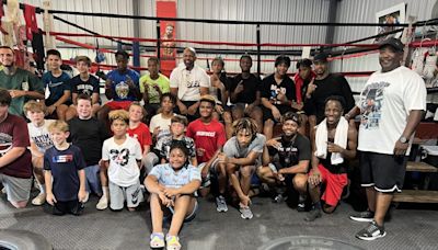 Champ to Champ: Roy Jones Jr. stops by Keon Papillion’s Lafayette youth boxing camp