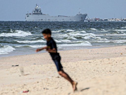 Vessels supporting US-built Gaza aid pier wash away in heavy seas