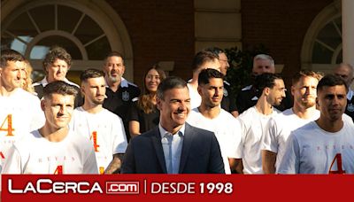 Pedro Sánchez recibe a la selección masculina de fútbol, tras ganar la 'Eurocopa 2024'