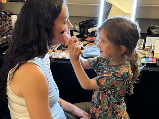 Alanis Morissette shares rare snap of son Winter, 4, doing her makeup