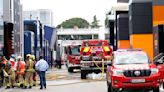 F1 team McLaren evacuates hospitality suite when fire breaks out at Spanish GP