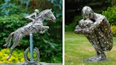 Artist Gives Scrap Metal Second Life by Transforming It Into Stunning Sculptures