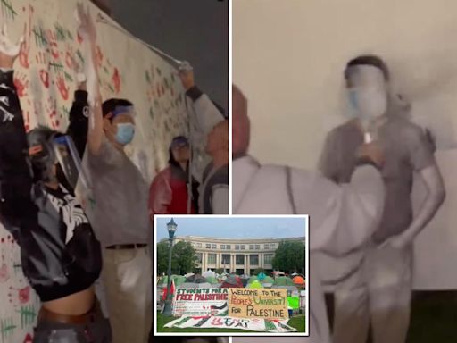 Contractor paints over anti-Israel student protesters at Ohio’s CWRU after they refused to move