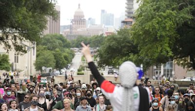 Hundreds rally at UT Austin again for pro-Palestinian protest