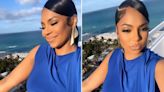 Ashanti shows baby bump for first time after announcing Nelly engagement