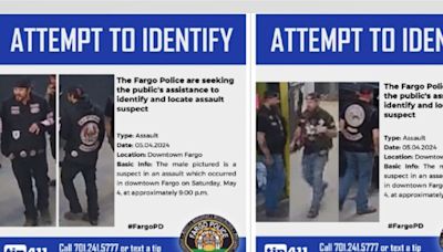 Fargo PD asking for help in locating two suspects involved in Downtown assault