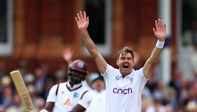 James Anderson takes wicket in final England Test match to bowl out West Indies