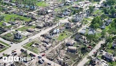 Drone shows path of destruction after deadly Iowa tornadoes