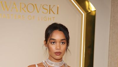 Laura Harrier Looked Like a Million Bucks in a Diamond-Dripping Dress