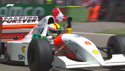 Sebastian Vettel Drives Ayrton Senna's McLaren In Tearjerker Tribute At Imola