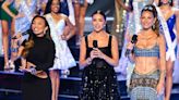 Miss Universe Hosts Olivia Culpo Shimmers in Corset Gown, Maria Menounos Shines in Tribal-inspired Dress and Jeannie Mai Embraces Cutouts