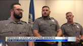 New Iberia police officers receive awards after saving woman from burning home