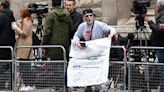 East 17's Brian Harvey protests Prince Harry phone hacking trial