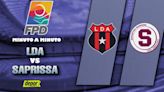 LDA vs. Saprissa EN VIVO VÍA FUTV: ver minuto a minuto por final ida Costa Rica