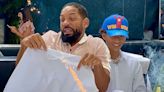 Will Smith se atrapalha com vela no aniversário do filho: 'Incendiando tudo'